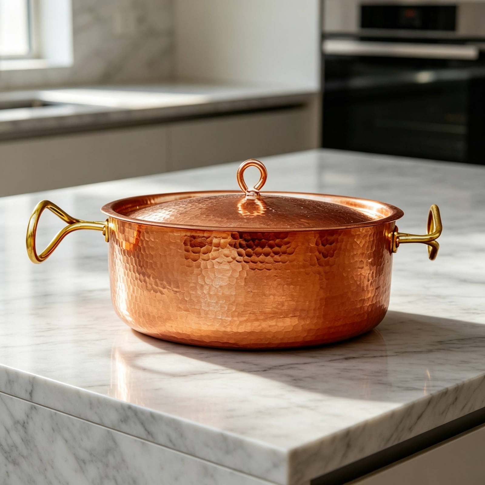 Copper Pot with Lid Elegant Ha – Home Cooking Restaurants recenzja i cena