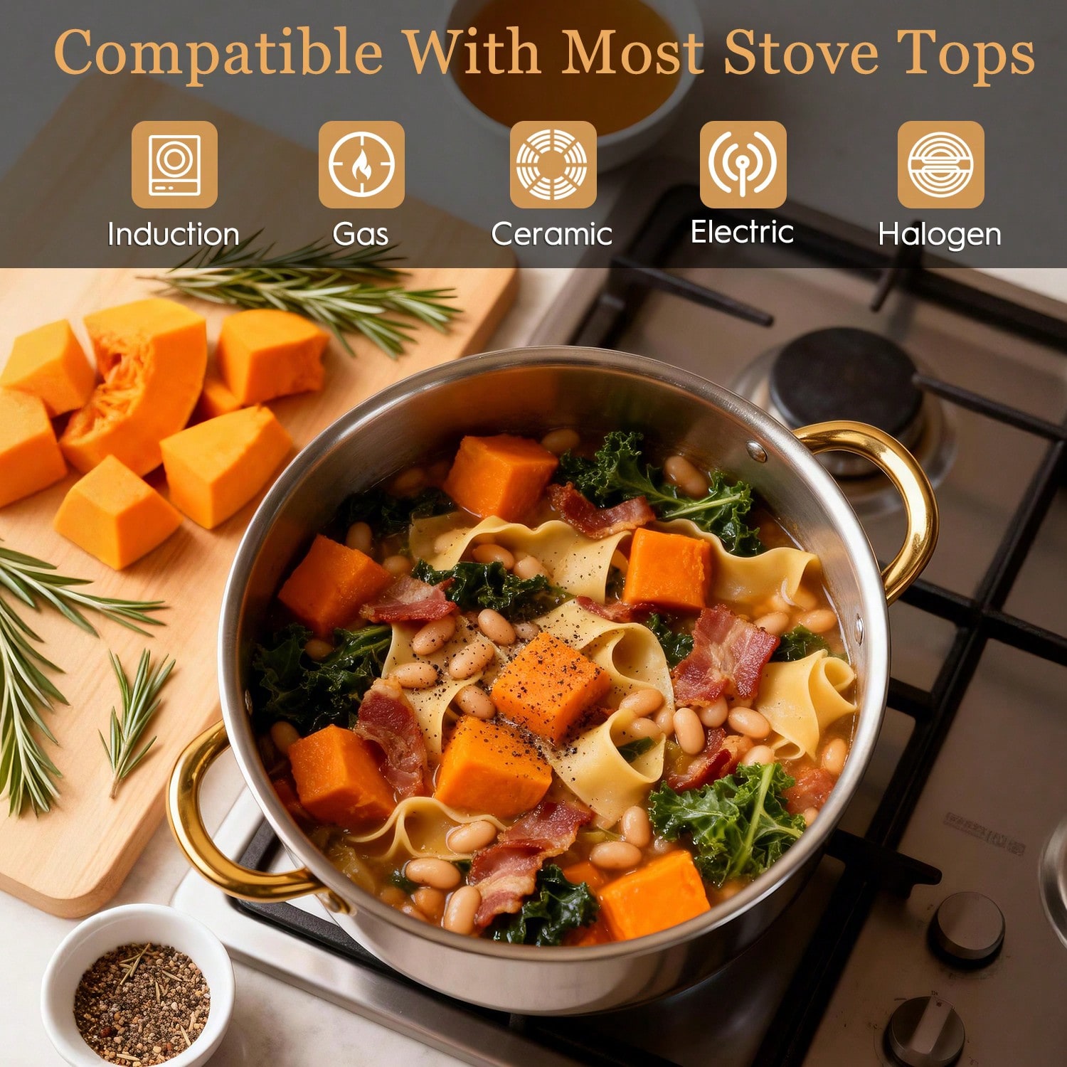 Stainless Steel Pot Set Modern – Home Cooking Restaurants recenzja i cena